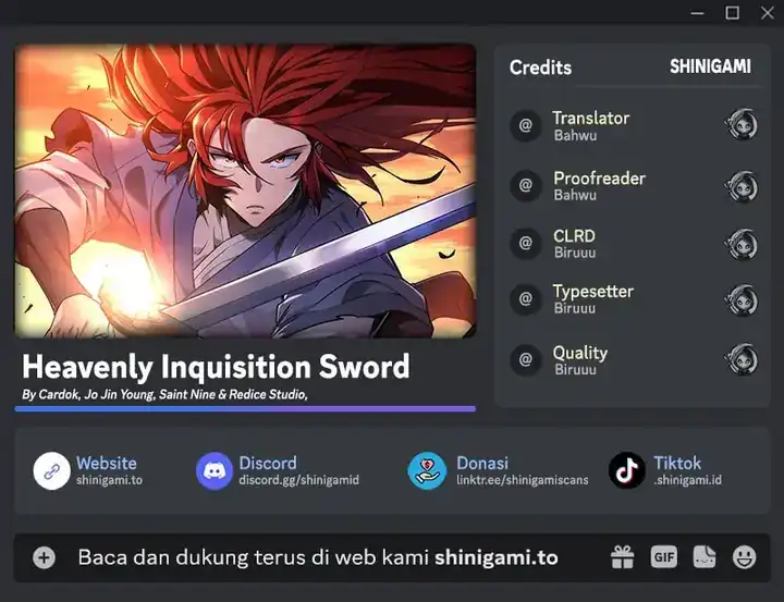 Heavenly Inquisition Sword Chapter 143 halaman 1