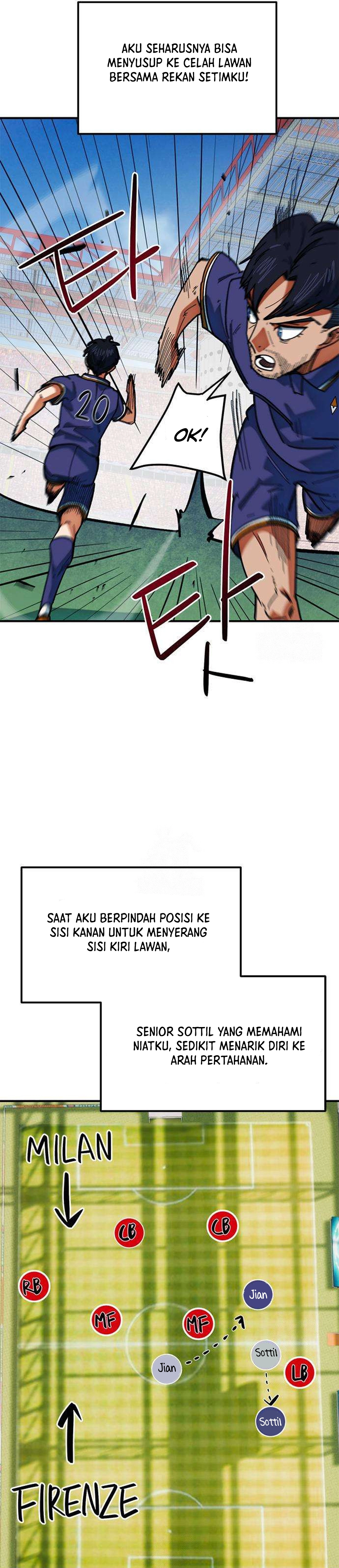 I’m Being Misunderstood as a Soccer Genius Chapter 61 halaman 35