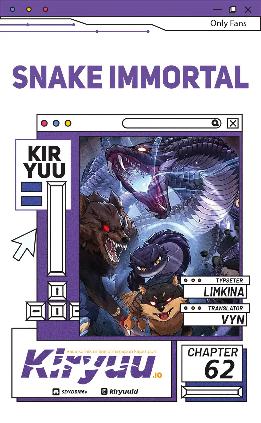 Snake Immortal: The Tale of a Snake’s Cultivation to Immortality Chapter 62 halaman 1