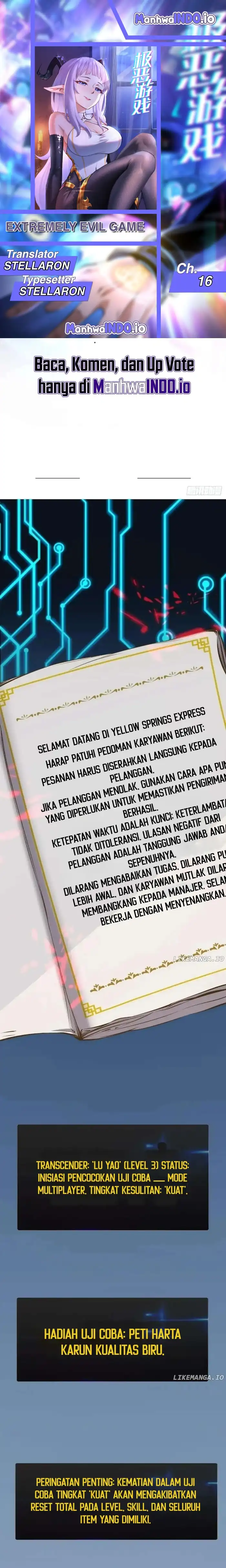 Extremely Evil Game Chapter 16 halaman 1
