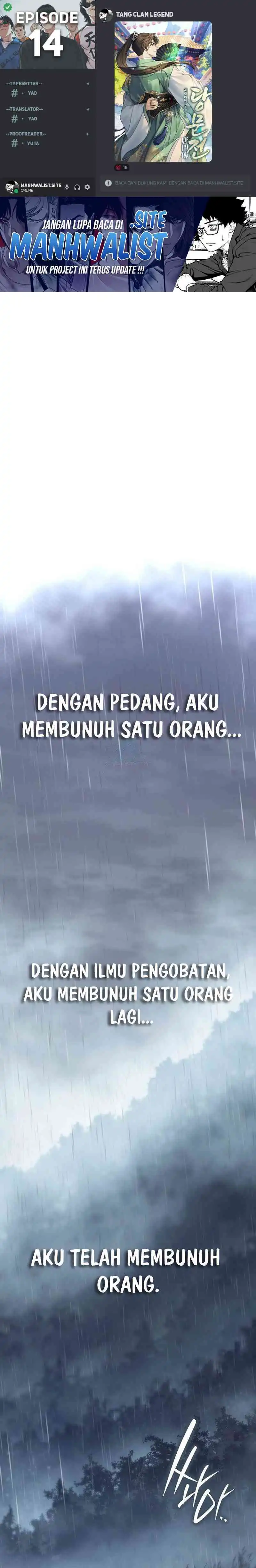Tang Clan Legend Chapter 14 halaman 1