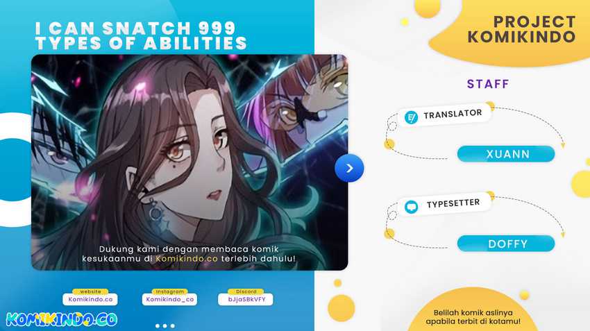I Can Snatch 999 Types of Abilities (Your Abilities Are Mine/ I Have 999 Abilities) Chapter 185 halaman 1