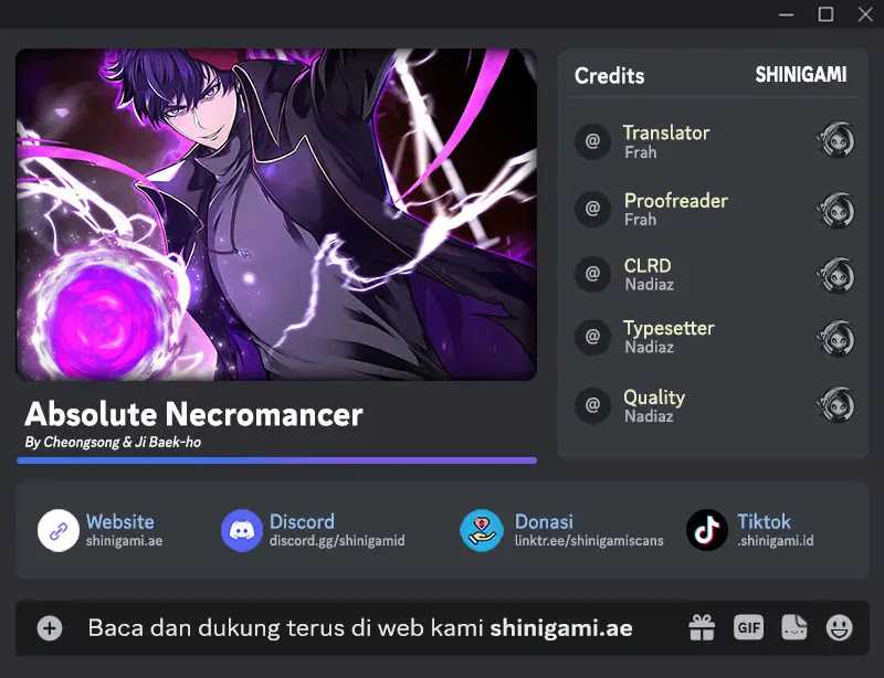 Absolute Necromancer Chapter 68 halaman 1
