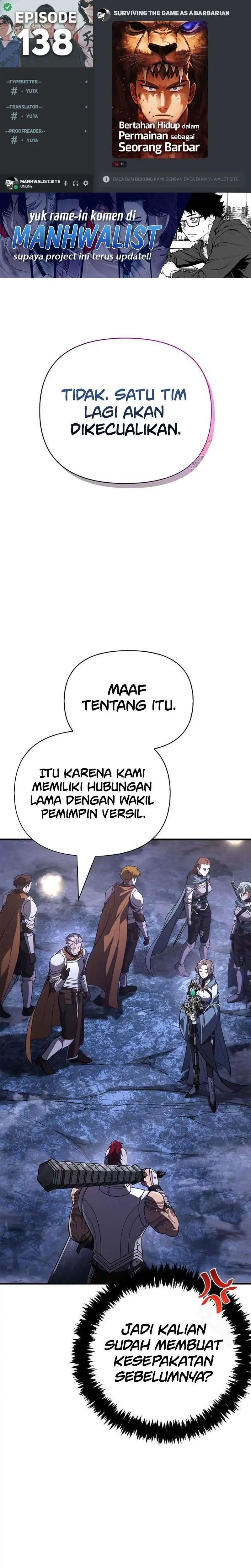 Survive as a Barbarian in the Game Chapter 138 halaman 1