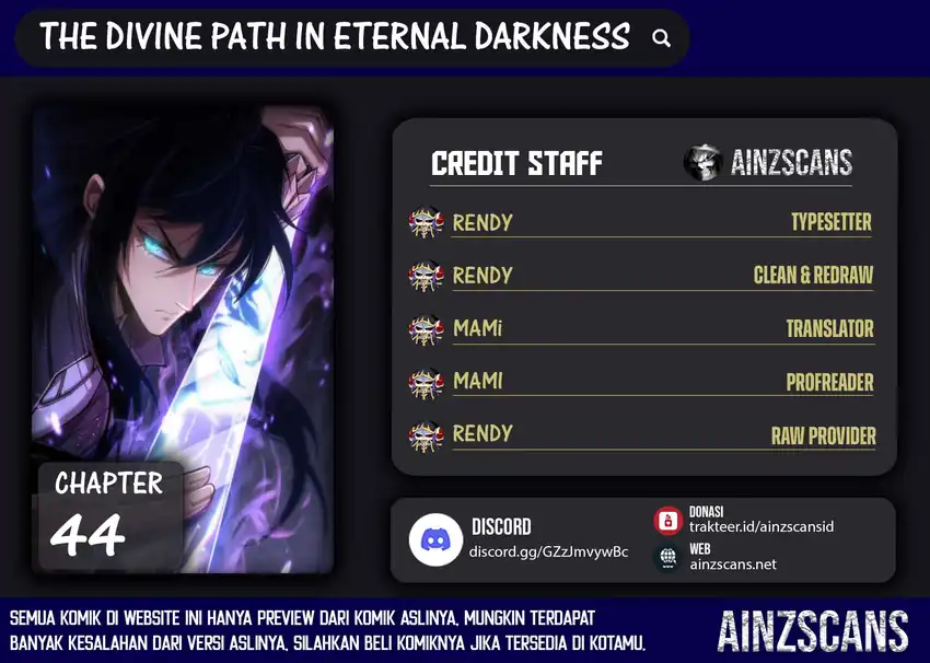 The Divine Path in Eternal Darkness Chapter 44 halaman 1