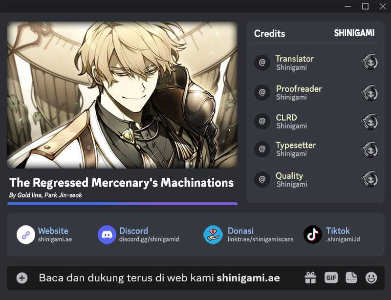 The Regressed Mercenary’s Machinations Chapter 18 halaman 1