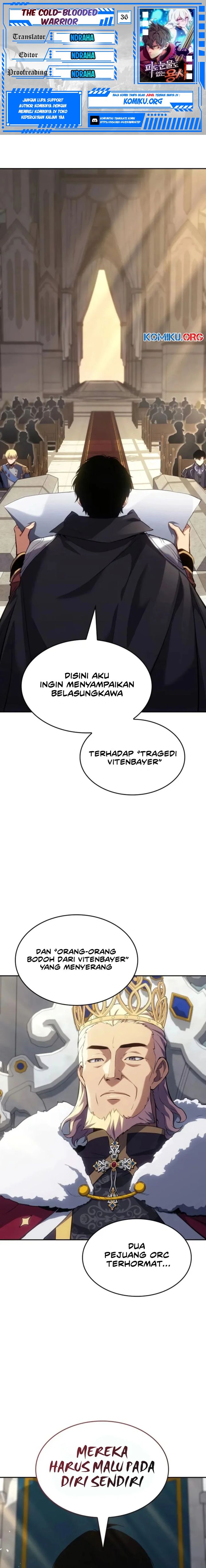 The Cold-Blooded Warrior Chapter 36 halaman 1