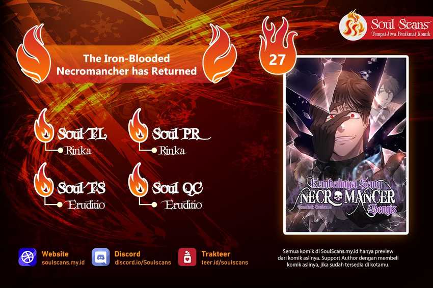 The Iron-Blooded Necromancer Has Returned Chapter 27 halaman 1