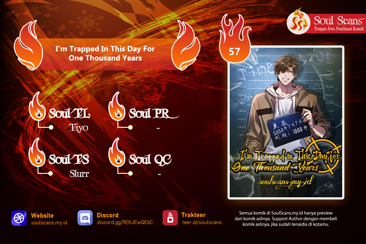 I’m Trapped in This Day for One Thousand Years Chapter 57 halaman 1