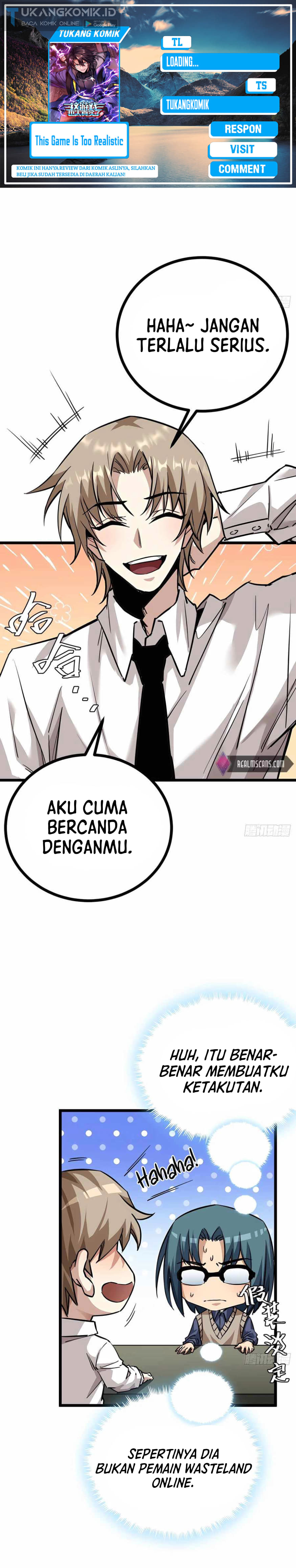 This Game Is Too Realistic Chapter 8 halaman 1
