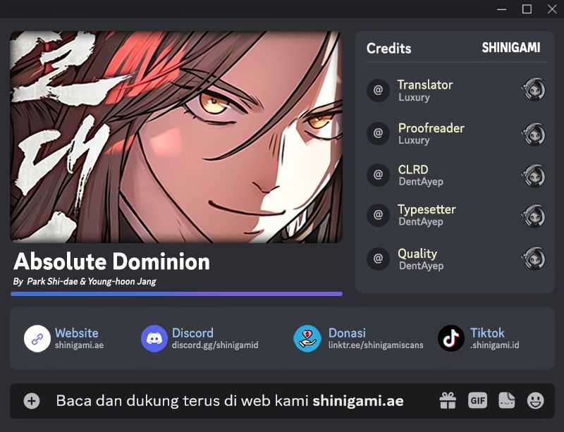 Absolute Dominion Chapter 1 halaman 1