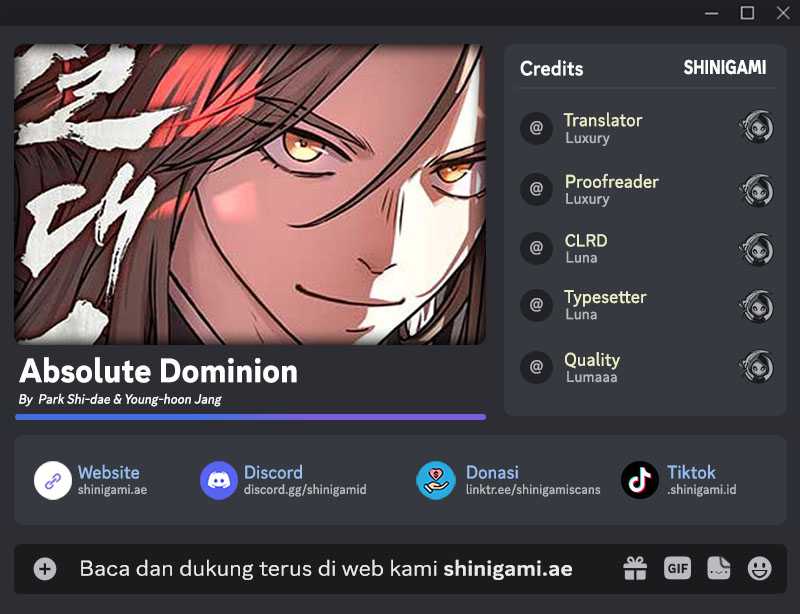 Absolute Dominion Chapter 3 halaman 1