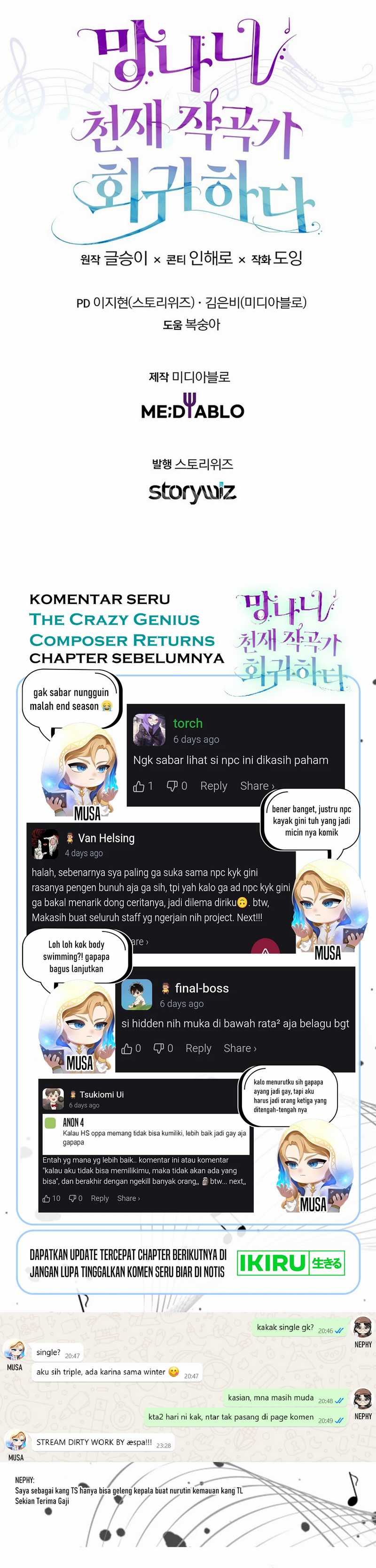 The Crazy Genius Composer Returns Chapter 72 halaman 55