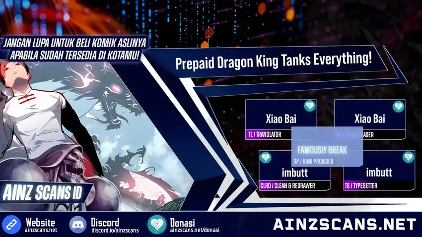 Prepaid Dragon King Tanks Everything! Chapter 13 halaman 1