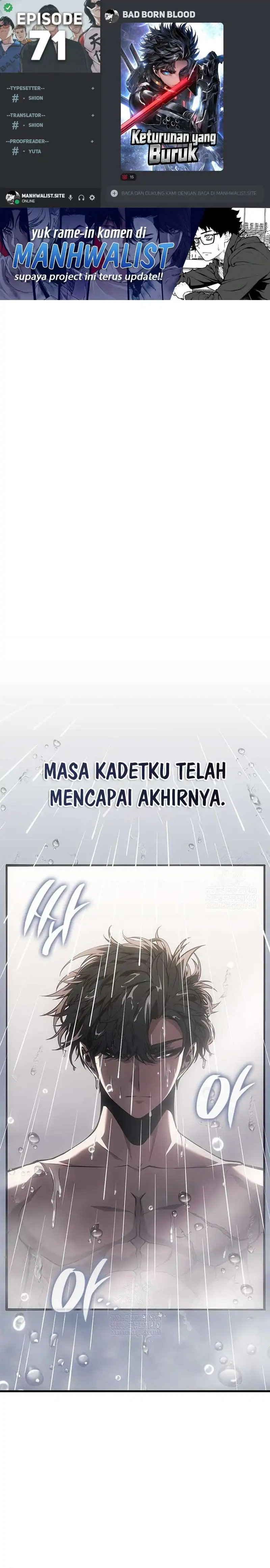Bad Born Blood Chapter 71 halaman 1