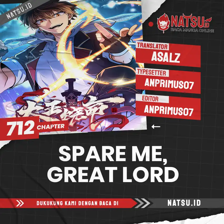 Spare Me, Great Lord! Chapter 712 halaman 1