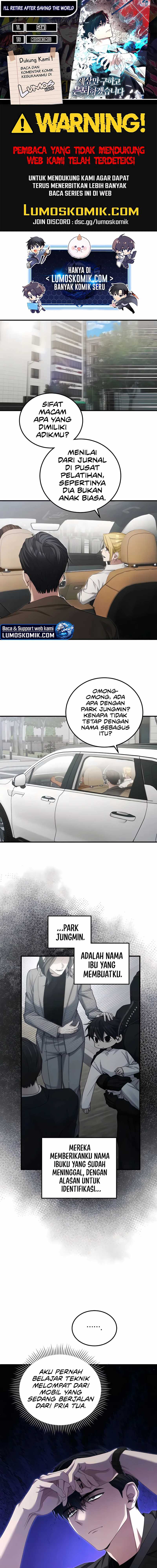 I’ll Retire After Saving the World Chapter 50 halaman 1