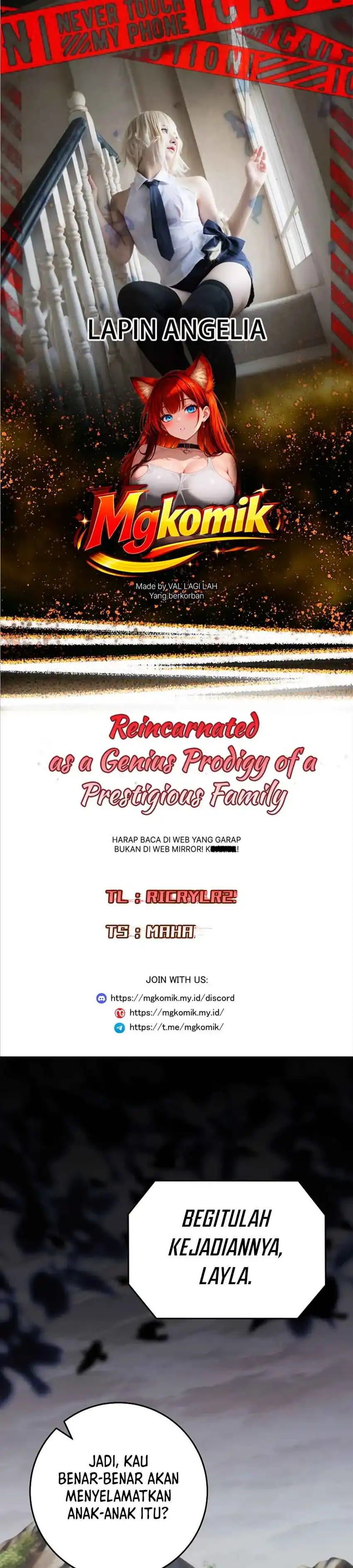 Reincarnated as a Genius Prodigy of a Prestigious Family Chapter 88 halaman 1
