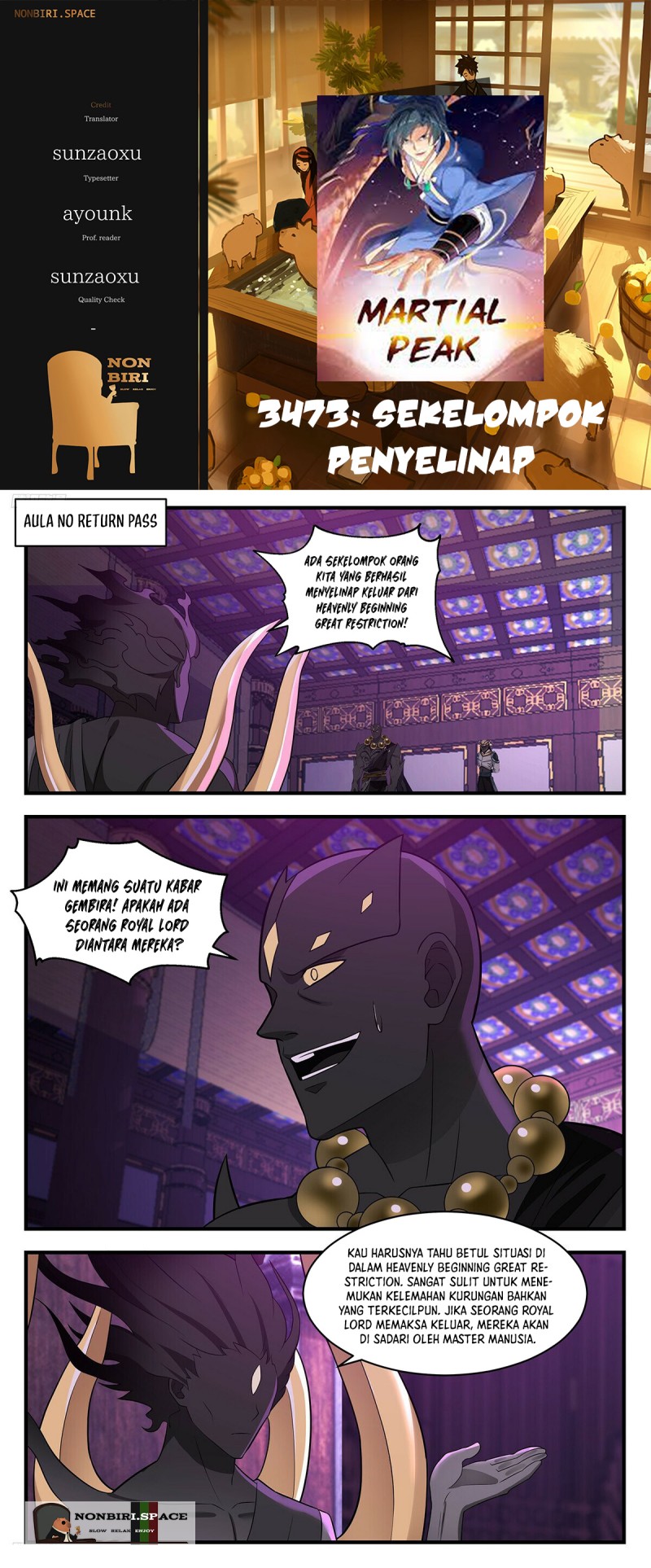 Martial Peak Chapter 3473 halaman 1