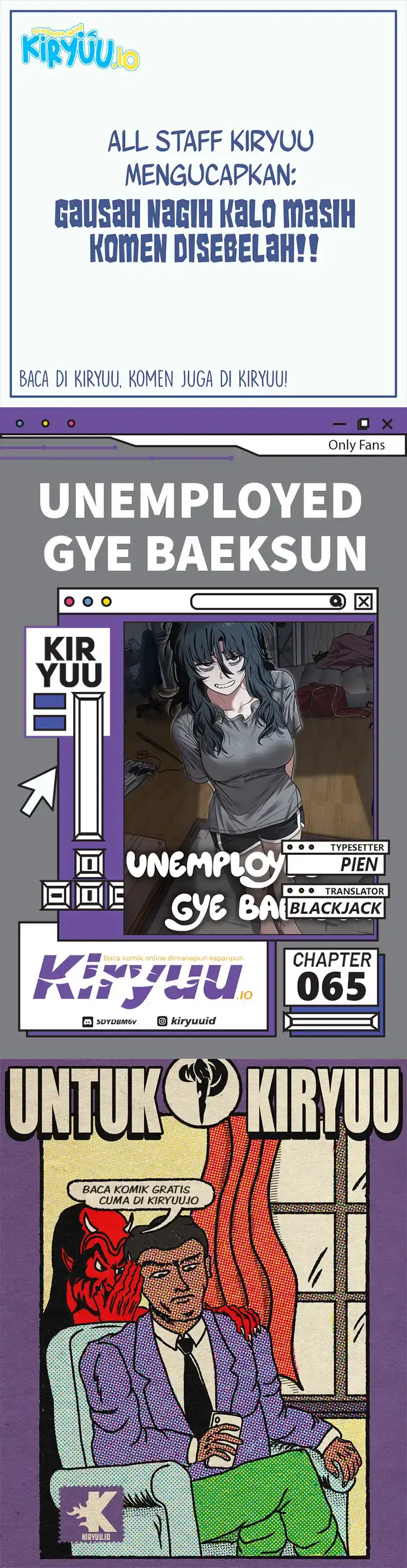 Unemployed Gye Baek Soon Chapter 65 halaman 1