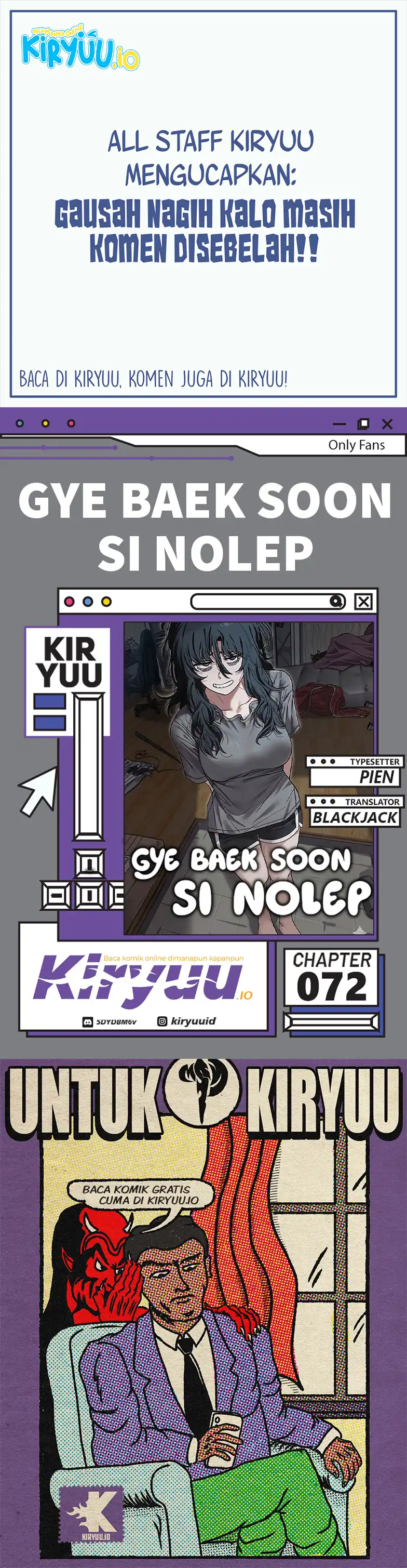 Unemployed Gye Baek Soon Chapter 72 halaman 1