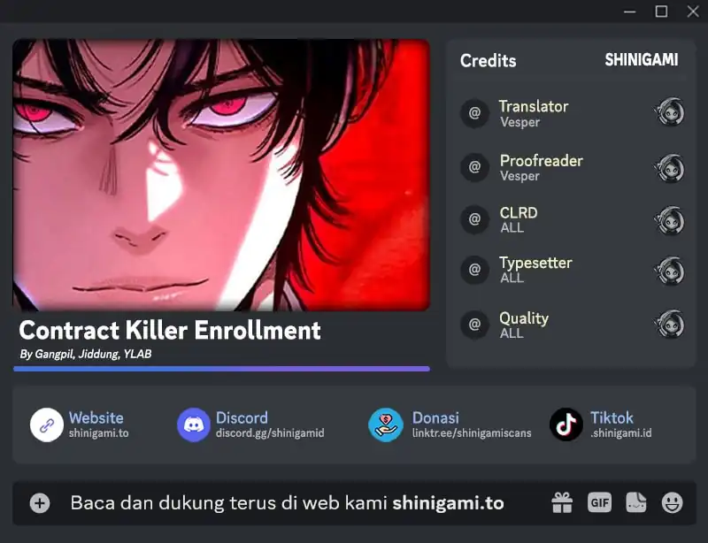 Contract Killer Enrollment Chapter 9 halaman 1