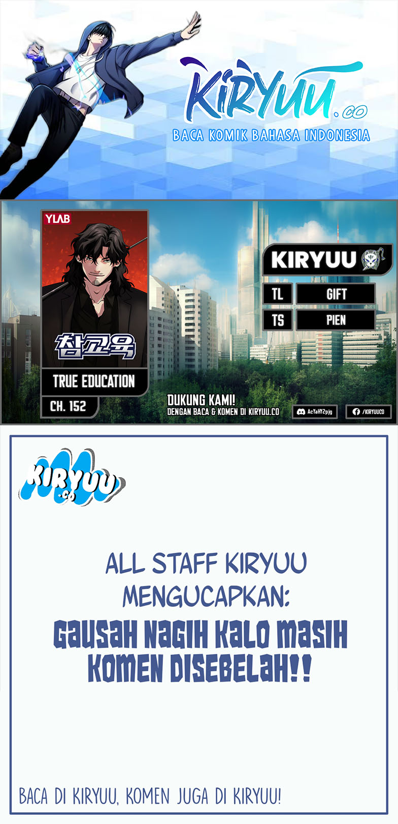 True Education Chapter 153 halaman 1