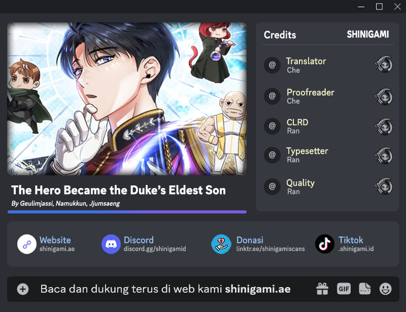 The Hero Became The Duke’s Eldest Son Chapter 41 halaman 1