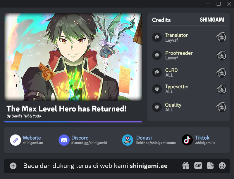 The MAX leveled hero will return! Chapter 180 halaman 1