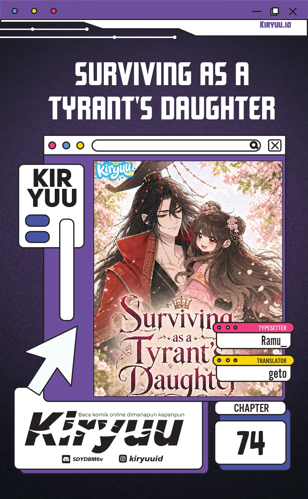 Surviving as a Tyrant’s Daughter Chapter 74 halaman 1