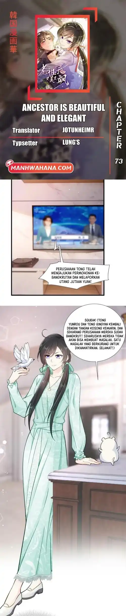 Ancestor is beautiful and elegant Chapter 73 halaman 1