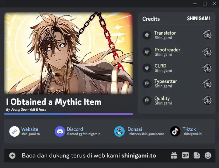 I Obtained a Mythic Item Chapter 148 halaman 1