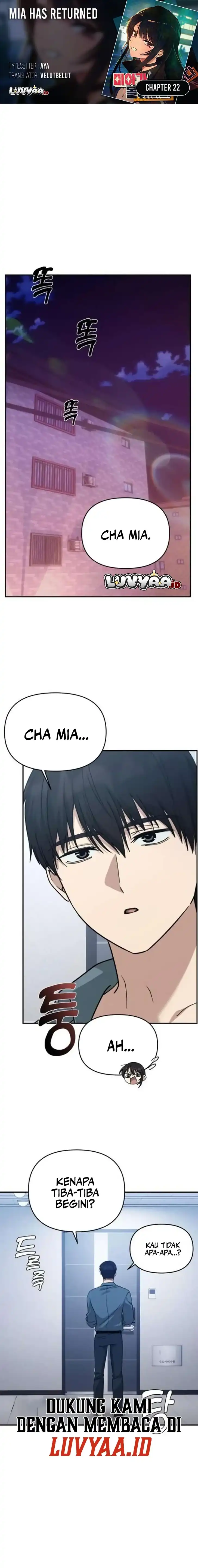 Mia Has Returned Chapter 22 halaman 1