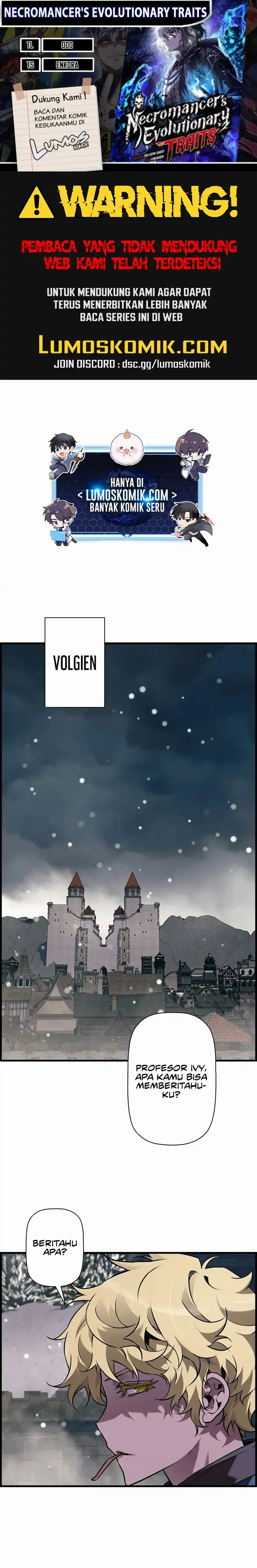 Necromancer’s Evolutionary Traits Chapter 109 halaman 1