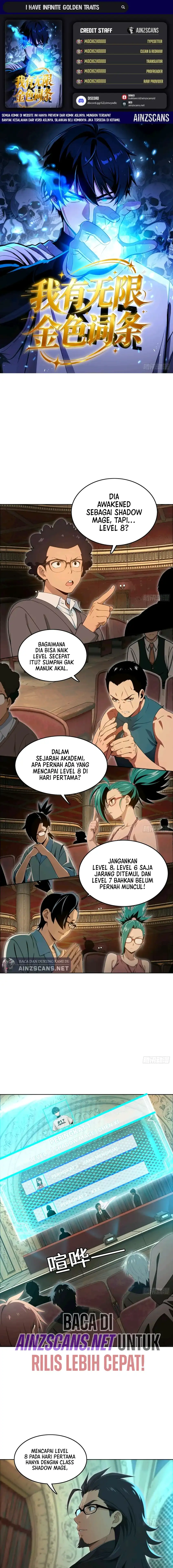 I Have Infinite Golden Traits Chapter 7 halaman 1