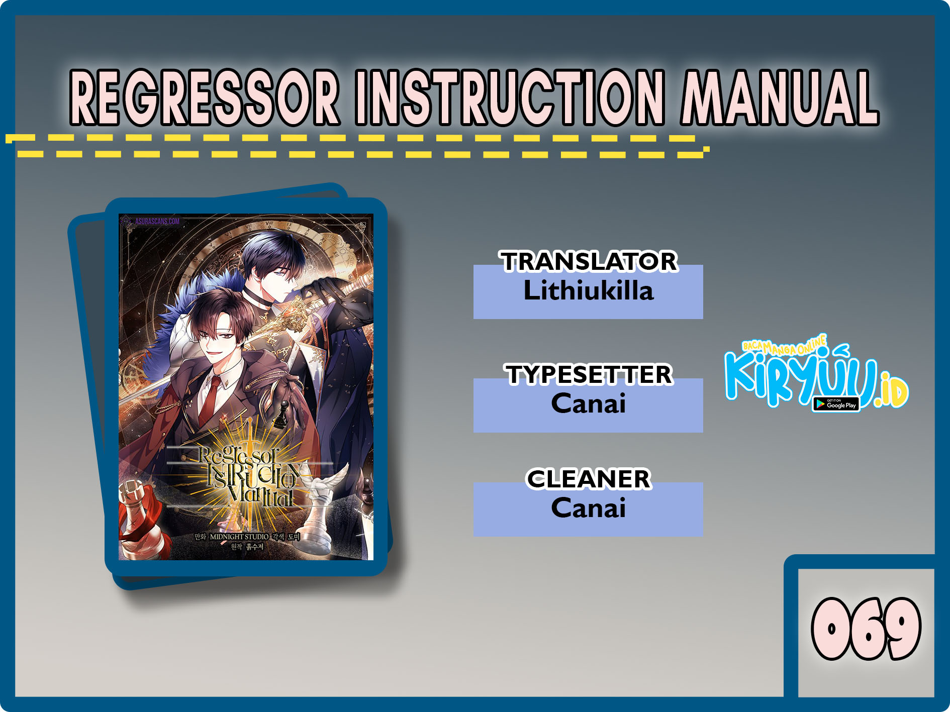Regressor Instruction Manual Chapter 69 halaman 1