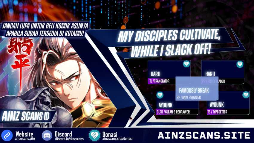 My disciples cultivate while i slack. My disciples cultivate while i slack