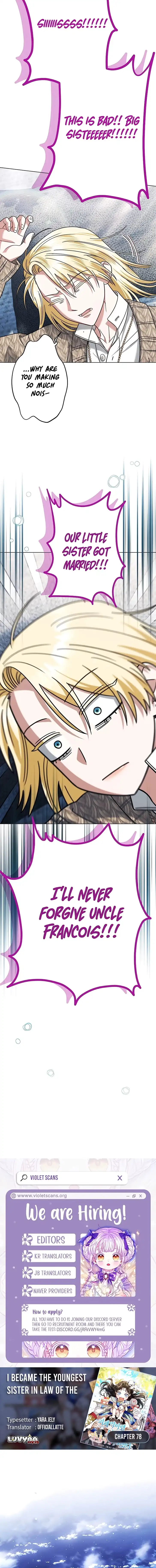 Became the youngest Sister-in-Law of the Ruined Harem Male Leads Chapter 78 halaman 18